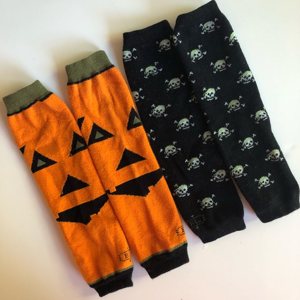 Baby Legs | Set of 2 | Jack o Lanterns + Skulls